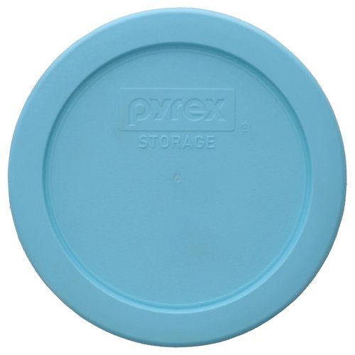 Pyrex 7200-PC 2-Cup Splash Blue Food Storage Replacement Lid (2-Pack) - Made in USA