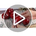 Artificial Red Apples - Foam Decorative Fruits (6 Pcs)