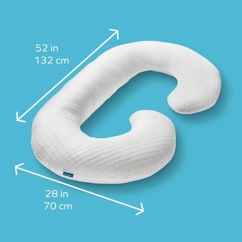 Dr. Talbot's Mom's Pregnancy Pillow - Stay Cool C-Shaped Pillow for Pregnant Women