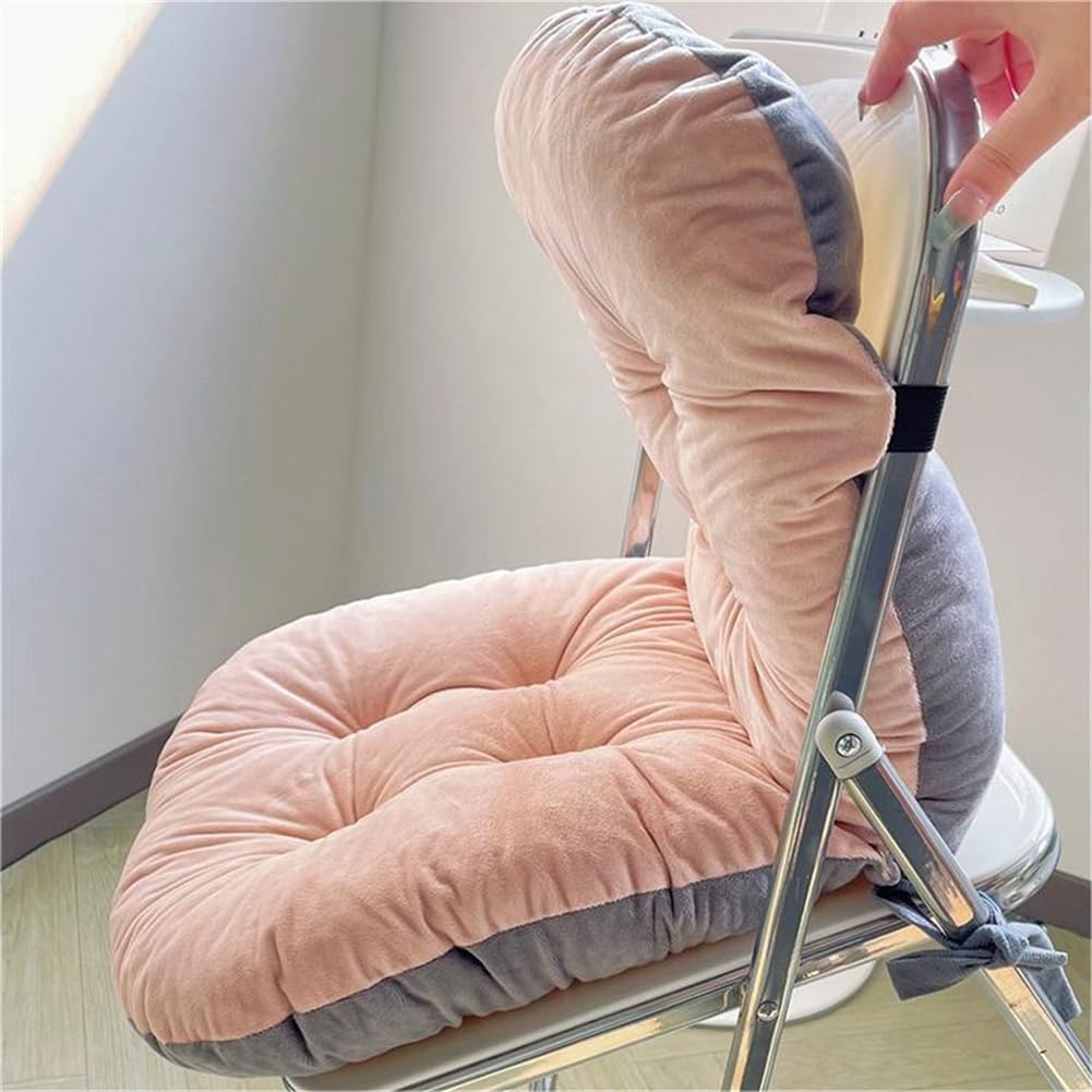 LYFJMUS 17x17 inch Office Chair Cushion with Back Support Desk Chair Cushions for Office Dining Game Outdoor Rocking Chair