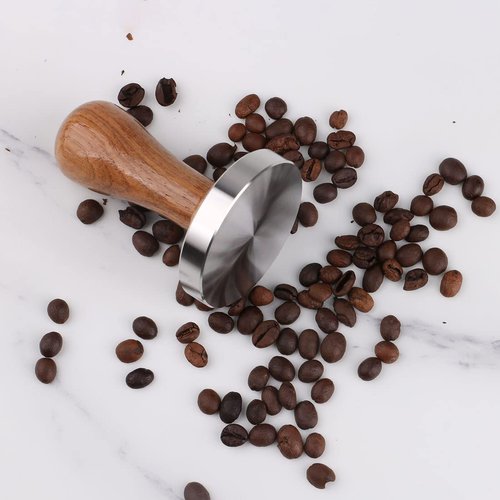 omgogo Stainless Steel Coffee Tamper 53mm Barista Espresso Base Coffee Bean Press