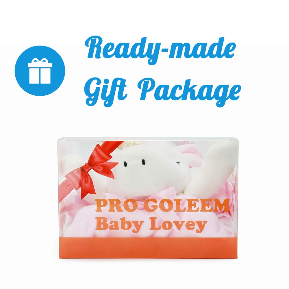 Pro Goleem Unicorn Lovey - Soft Plush Pink Security Blanket for Girls | 16-Inch Snuggle Toy