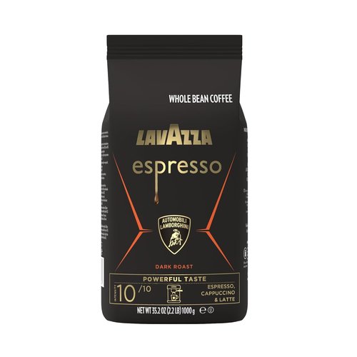Lavazza Espresso Whole Bean - Dark Roast Arabica & Robusta Blend, 2.2 lb Bag