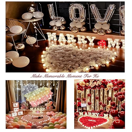 1000 Pcs Artificial Rose Petals for Romantic Nights, Weddings & Proposals
