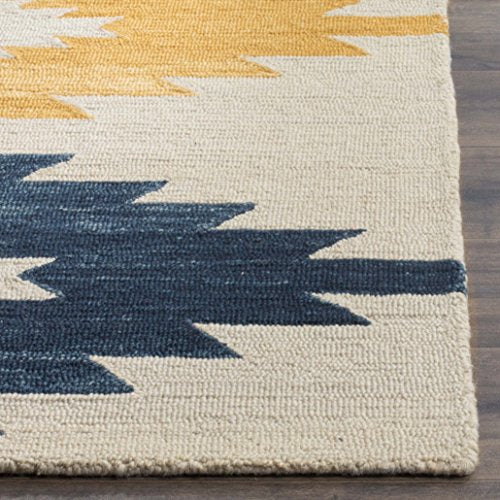 SAFAVIEH Aspen Collection Accent Rug - 2' x 3', Ivory & Multi, Handmade Moroccan Boho Tribal Wool, Ideal for High Traffic Areas in Entryway, Living Room, Bedroom (APN704A)