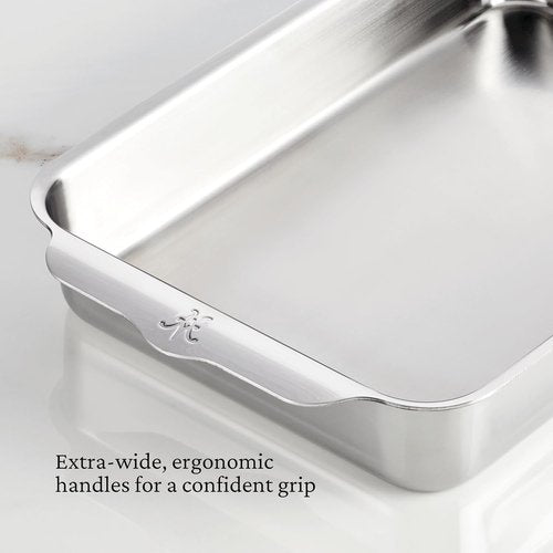 Hestan Provisions OvenBond | 9" x 13" Tri-Ply Rectangular Stainless Steel Baking Pan