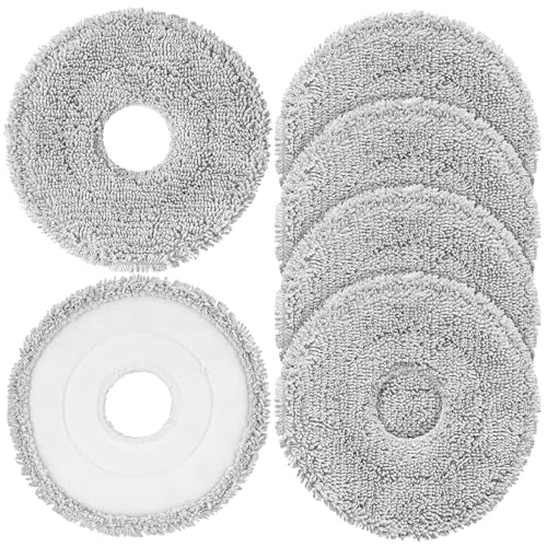 6-Pack Microfiber Replacement Mop Pads for Robot Vacuum Cleaners