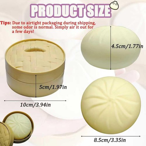 Dumpling Squishy - Soft Decompression Toy for Adults | Mystery Colors | Perfect Easter Gift
