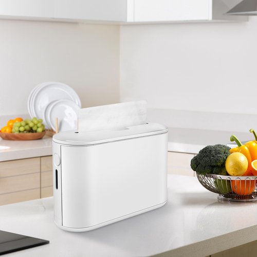 Abizarch Countertop Paper Towel Dispenser, 12.6"4.5" Large Non-Slip Bottom Napkin Dispenser, Commercial Multifold Paper Towel Holder with Visible Window for Kitchen, Bathroom, Toilet, Hotel