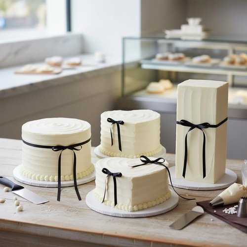 30 Pack Satin Bow Cake Decorations - Pre-Tied Ribbon Bows for Elegant Dessert Decor | Black (3.5 x 6.5 Inch)
