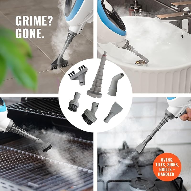 10-in-1 Steam Mop and Detachable Handheld Steam Cleaner with Accessories