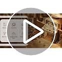 44-Inch Makeup Vanity Desk with Lighted Mirror, Glass Top and Power Station