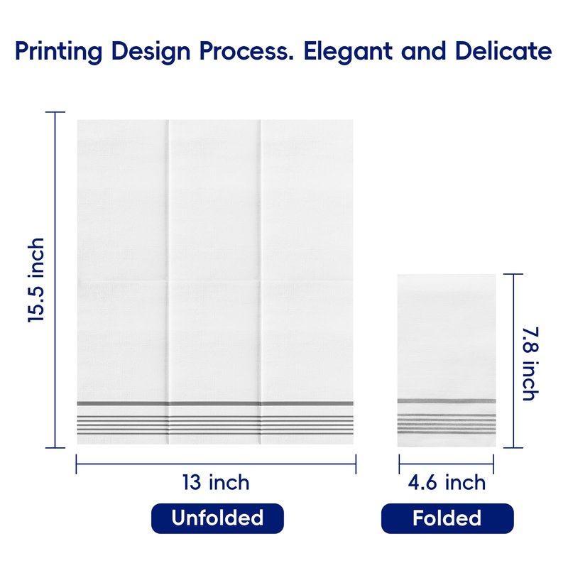 400 Pack Paper Napkins, Disposable Guest Towels Party Dinner Napkins Soft, Absorbent 3-Ply Hand Towels for Bathroom, Wedding and Events