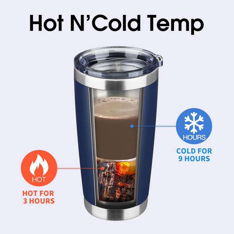 EcoMozz 20oz Tumbler Bulk Stainless Steel Vacuum Insulated Tumblers with Lid Double Wall Travel Mug, Powder Coated Coffee Cup, Suitable for Ice Drinks and Hot Beverage (Stainless steel 12pack)