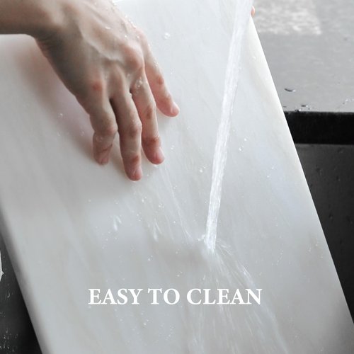 Koville African Natural Marble Cutting Board for Kitchen, 16x12inch Large Hand Crafted Marble Slab for Cheese, Charcuterie, Pastry Board - Wedding Gift, House Warming Gift