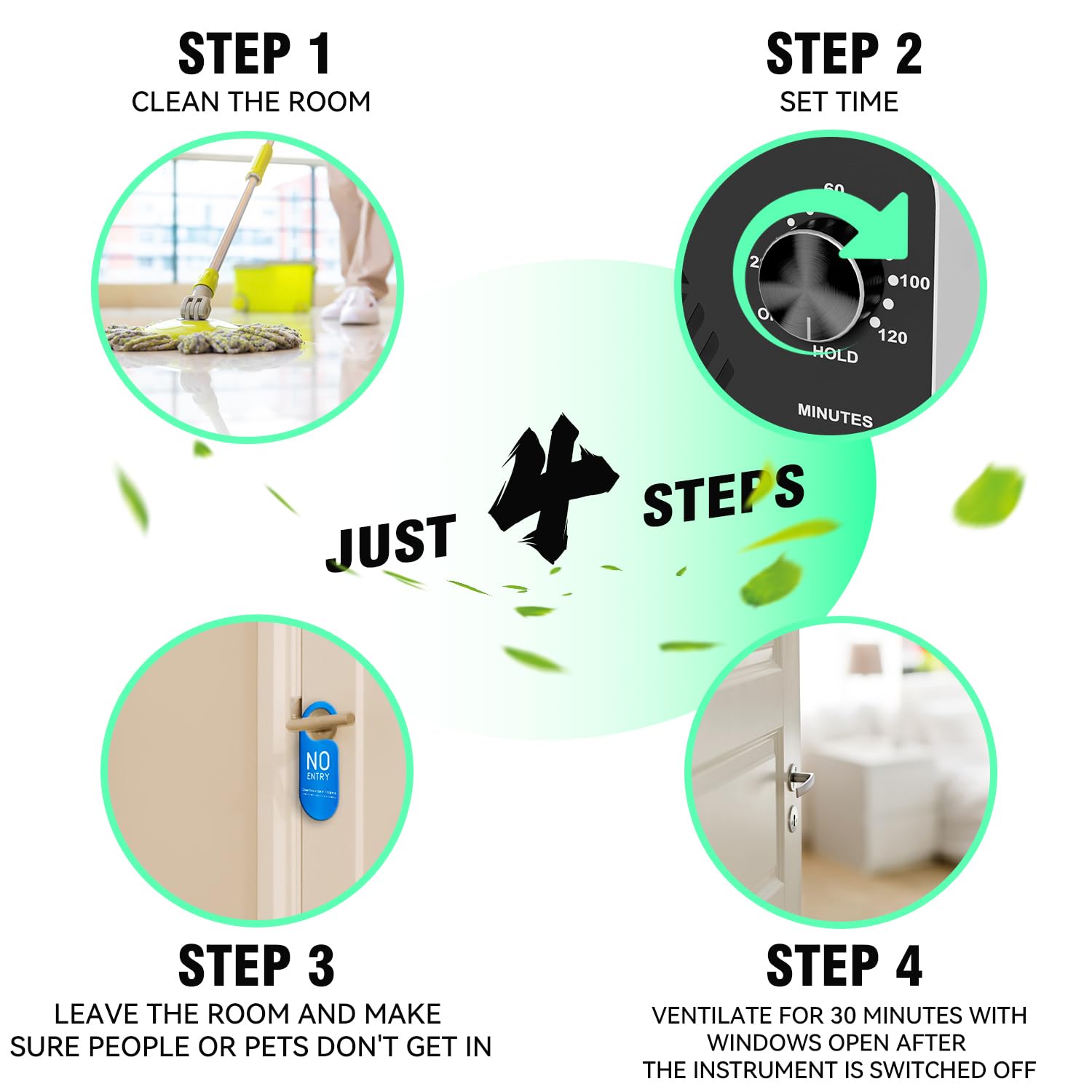 Ozone Generator 90,000mg/h for Up to 6,000 Sq Ft, High-Capacity Commercial Ozone Machine with Timer, Portable Air Purifier & Deodorizer for Home, Basement, Smoke, Pets, Car, Office