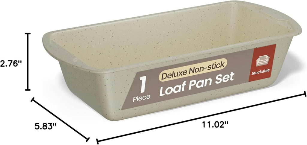 Nonstick Baking Loaf Pan by [Brand Name] - 11" Carbon Steel, Oven Safe to 450°F, Space-Saving Design