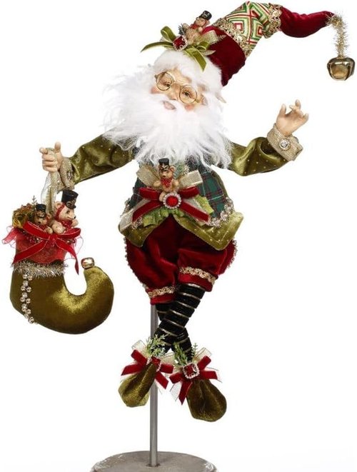 Mark Roberts Christmas 2023 North Pole Elf Stocking Maker - Medium 19 Inches