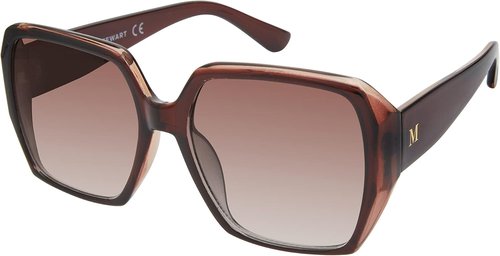 Martha Stewart Women's UV400 Square Sunglasses - Timeless 58mm Protective Eyewear for Her