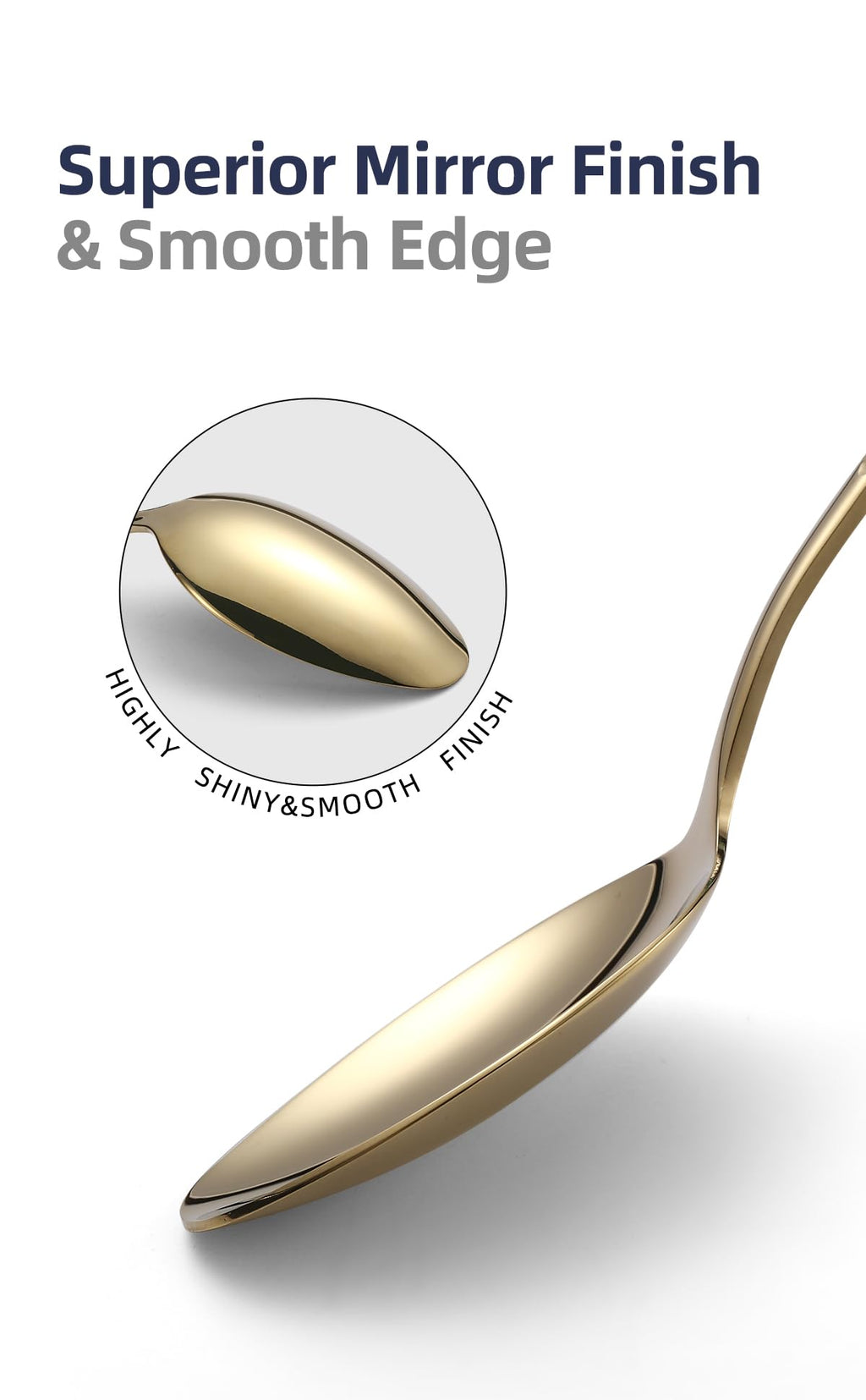 Champagne Gold Silverware Set, 20-Piece Stainless Steel Flatware Set with Steak Knives for 4, Food-Grade Tableware Cutlery Set, Utensil Sets for Home Restaurant, Mirror Finish, Dishwasher Safe