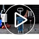 KITCHENDAO Navy Blue 3-in-1 Wine & Beer Opener with Foil Cutter & Corkscrew