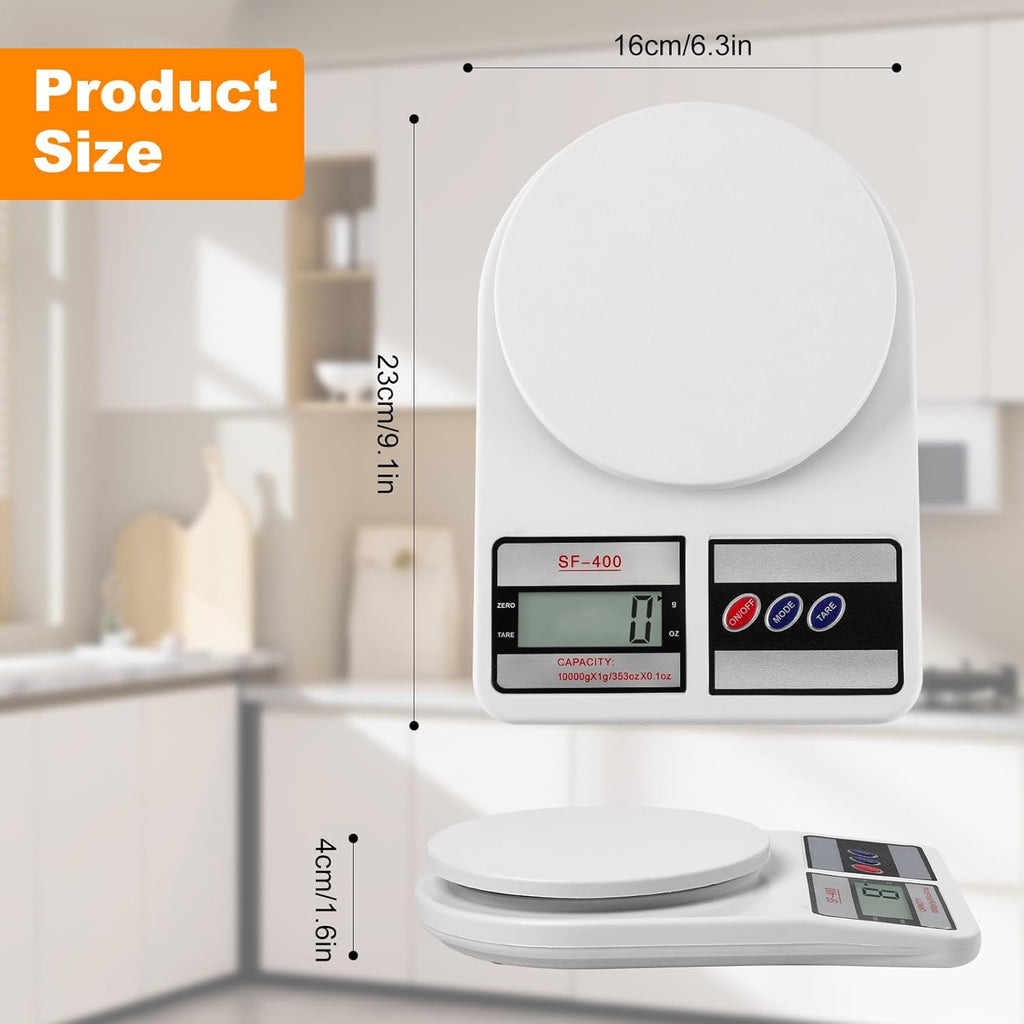 Partyreal Digital Kitchen Scale - Stainless Steel Food Scale with oz/g Units | Ideal for Meal Prep & Baking