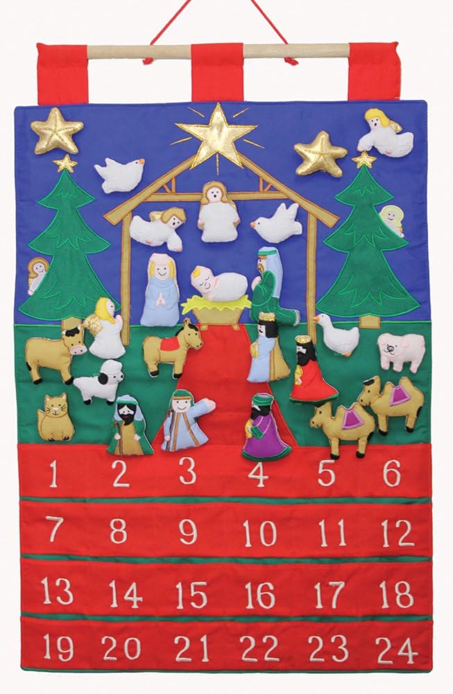 Tidings of Joy Advent Calendar - Countdown to Christmas with Festive Fabric Design
