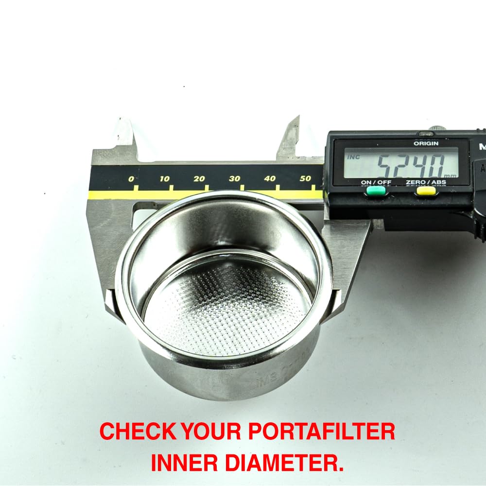 HUGH Leverpresso 51mm Precision Filter Basket by IMS, Stainless Steel Competition Portafilter Basket, 14–18g, Compatible with Leverpresso H26