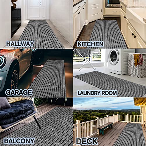 Non-Slip Area Rug Runner, 2ft x 6ft Washable Waterproof Hallway Carpet