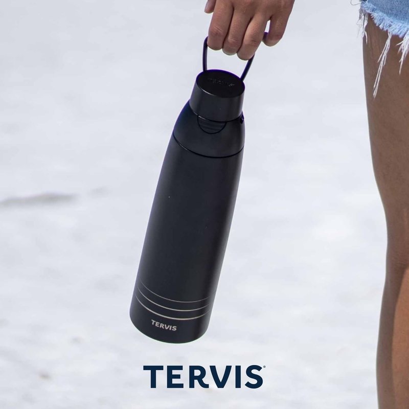Tervis Venture Water Bottle Kelly Ventura - Summer Garden Made in USA Double Walled Insulated Tumbler Travel Cup Keeps Drinks Cold & Hot, 36oz, Stainless Steel