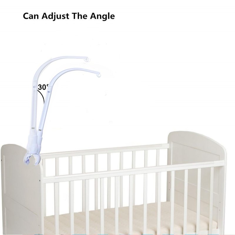 Accfore DIY 23 inches Crib Mobile Arm Nursery Mobile arm Baby Mobile Hanger, Mobile arm for Crib,The Claw Part can be Adjusted Width,DIY Toy Decoration (Crib Mobile Arm)