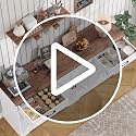 71-Inch Farmhouse Buffet Sideboard Cabinet with Storage and Barn Doors