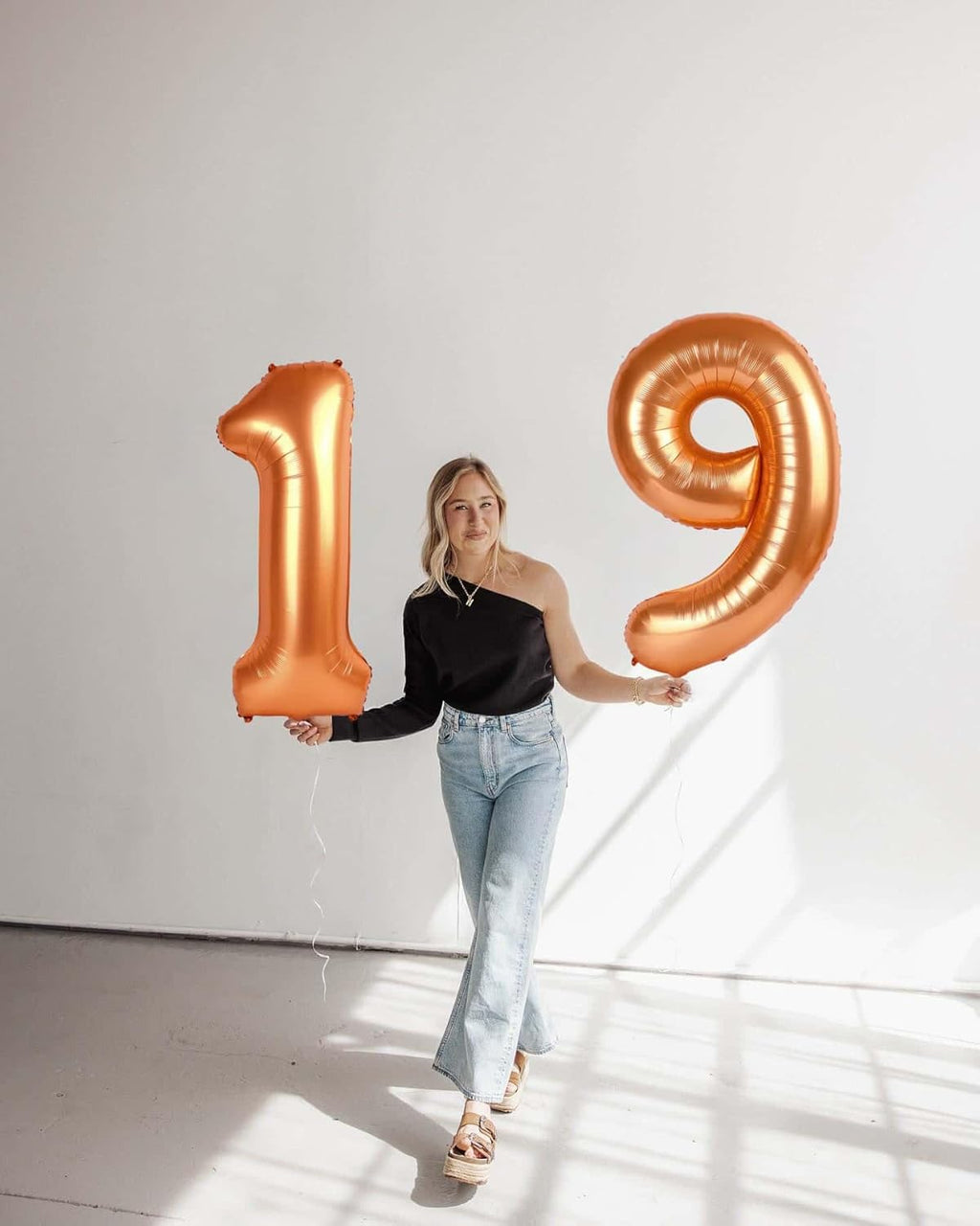 Orange Number 2 Balloon - 40 Inch 2nd Birthday Decoration for Kids | Sparkling Party Decor