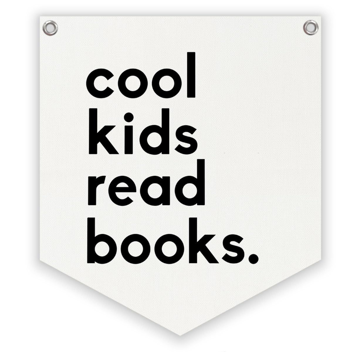 Lacama Reading Corner Decor,Cool Kids Read Books Linen Banner,Read Sign Wall Hanging Banner Pennant Flag Decor for Classroom Homeschool Nursery Playroom Toddler Decor,12.4x14 in