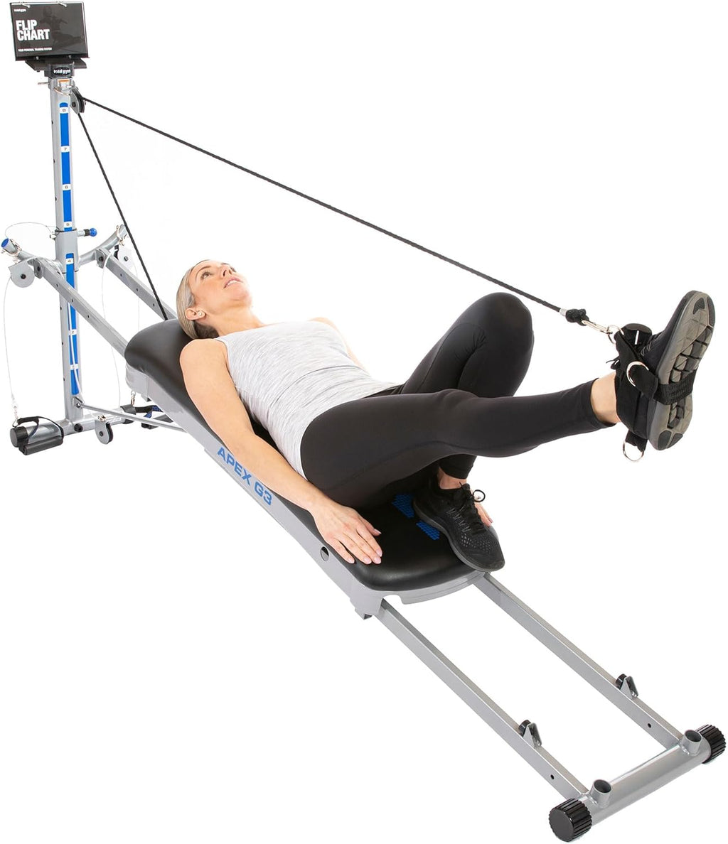Total Gym Apex G3 - Incline Bodyweight Training Machine with 8 Resistance Levels & Squat Stand
