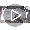 6-Piece Marble Kitchen Set: Oven Mitts, Pot Holders, and Dish Towels