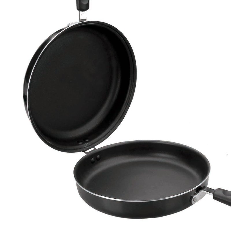 IBILI Nonstick Double-Sided Omelette Pan 7.8 Inch | Made in Spain | Frittata Frying Pan for Easy Flipping, Reinforced Cast Aluminum, PFOA-Free, Food-Grade, Induction Compatible, pancake Maker