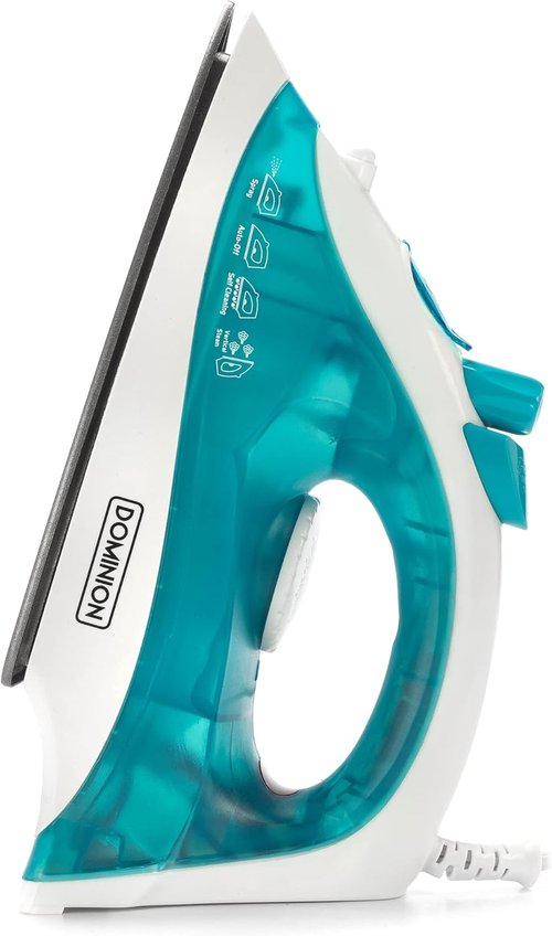 Dominion Advanced Steam Iron - Lightweight 1200W with Non-Stick Soleplate & Adjustable Thermostat | Teal
