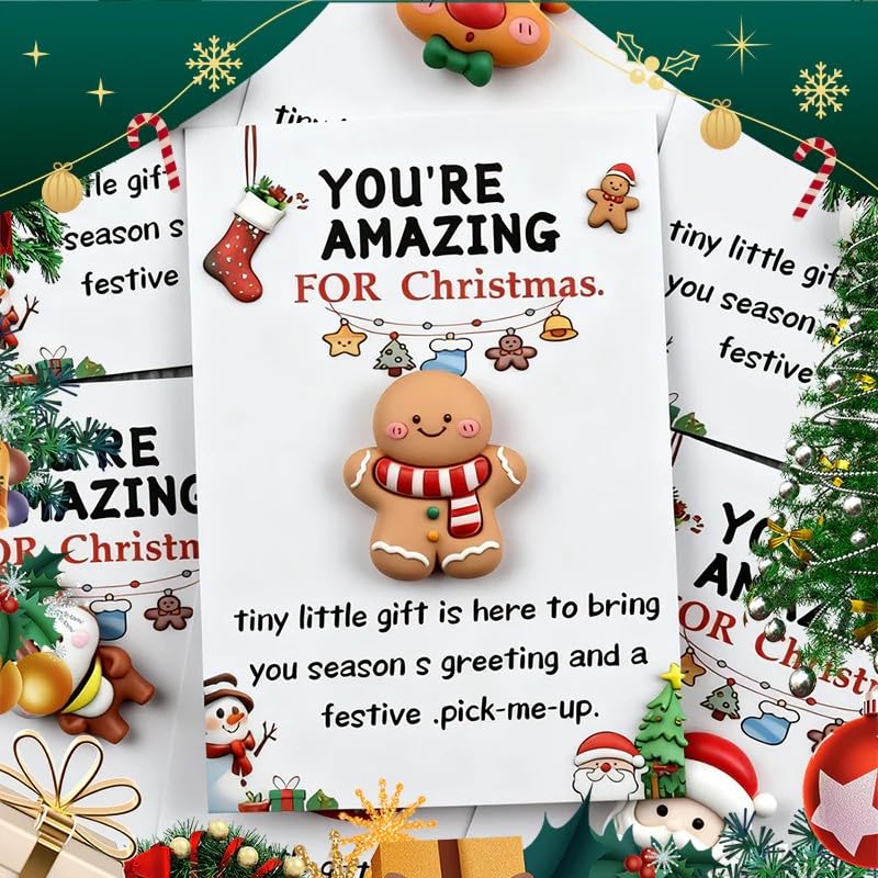Christmas Pocket Hugs – 10pcs Holiday Greeting Cards for Festive Gifting and Decorations