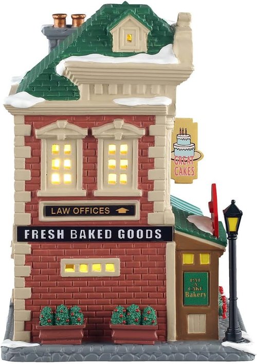 Lemax Pat-A-Cake Bakery | Lighted Building with Charming Details | #55349