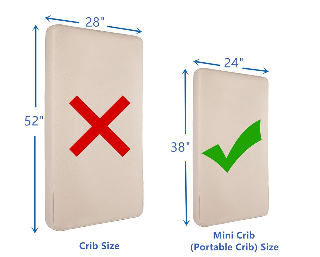 American Baby Company 3 Pack Mini Crib Sheets - 100% Natural Cotton, Soft & Breathable, 38" x 24", Beige