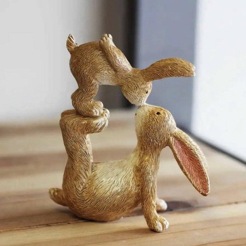Charming Rabbit Statues - Elegant Easter Ornaments | Perfect Valentine's Day Gifts for All