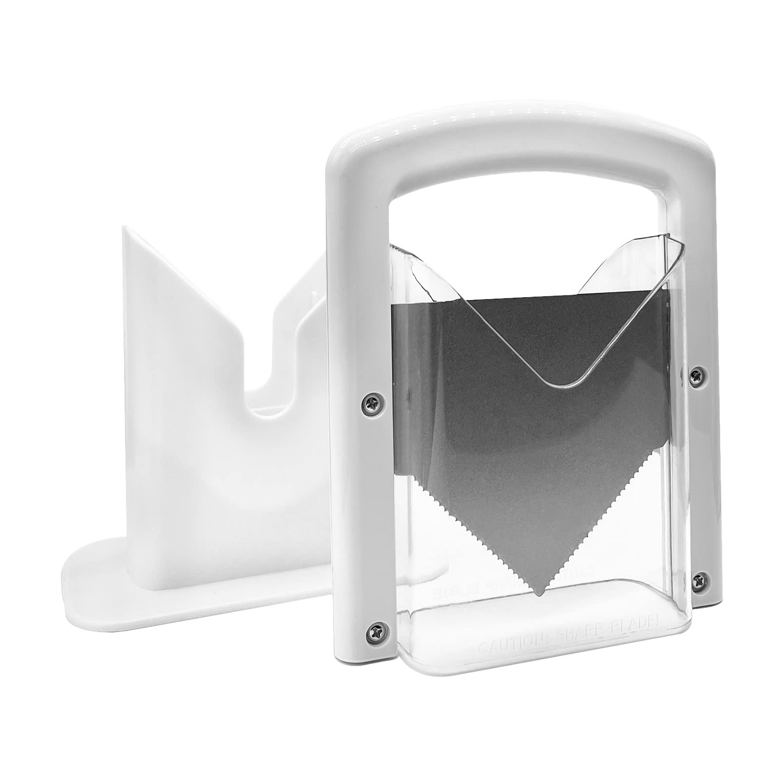 Bagel Slicer, Bagel Cutter Stainless Steel (White)