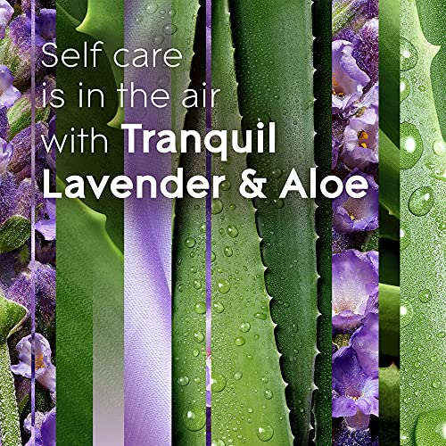 Glade PlugIns Refills Air Freshener, Scented and Essential Oils for Home and Bathroom, Tranquil Lavender & Aloe, 1.34 Oz, 12 Count