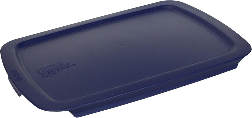 Pyrex C-233 3Qt Easy Grab Glass Baking Dish with Blue Lid | Durable & Oven Safe