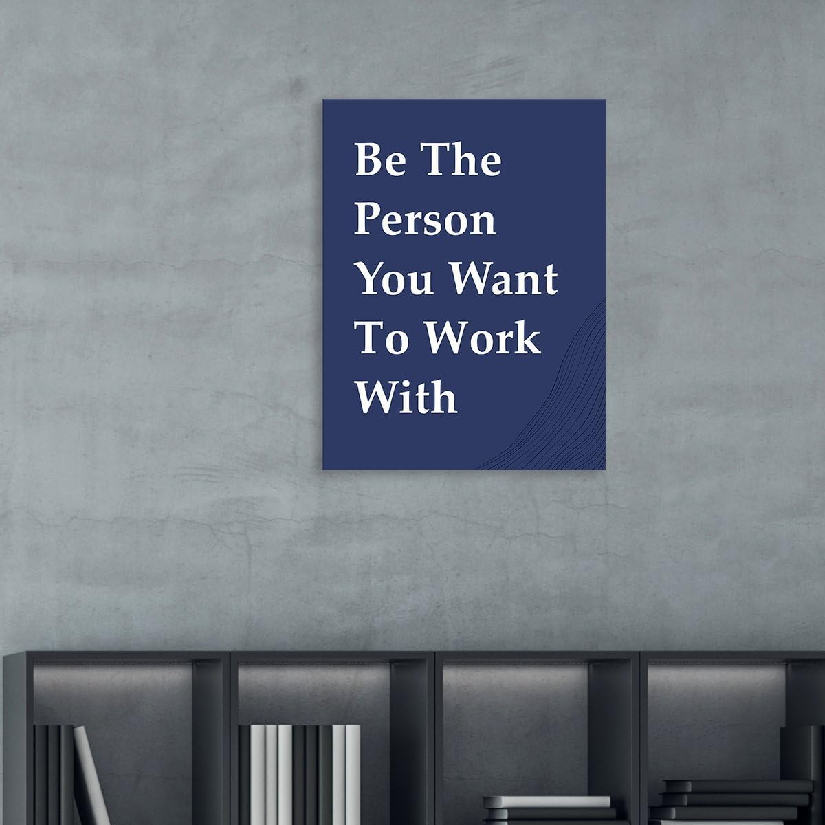 OTINGQD Motivational Wall Art - Inspirational Teamwork Canvas Decor for Office & Home Cubicle