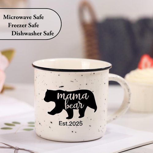 Mama Bear Papa Bear Mug Set of 2, Mom Dad Gift, Parents Couple Coffee Mug,10oz Ceramic Mugs,Perfect for Parents,Husband and Wife Gifts