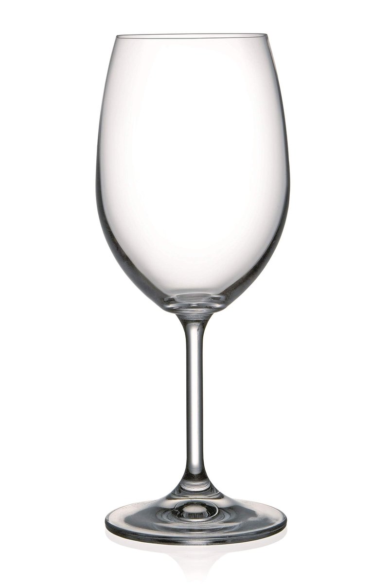 Barski Wine Glass, Water, Goblet Glasses, Clear, Crystal, Set of 6, Stemmed Glass, Made in Europe, 24 oz.