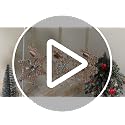 Gold Iridescent Snowflake Christmas Ornaments Set - Metal Tree Decorations