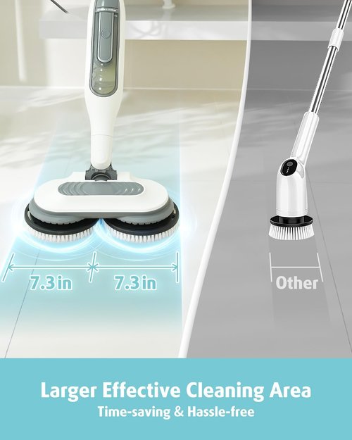 AIR U+ Steam Mop Replacement Brush Pads - Upgraded for Shark S8201/S8001/S7201/S7000 Series (2 Count)